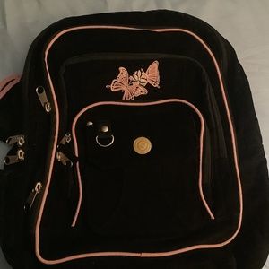 Corduroy butterfly backpack